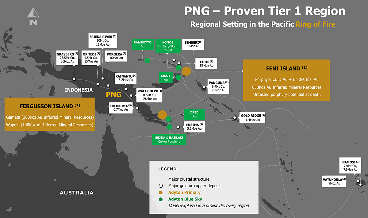 Adyton Resources hits significant copper at Feni Island, Papua New Guinea