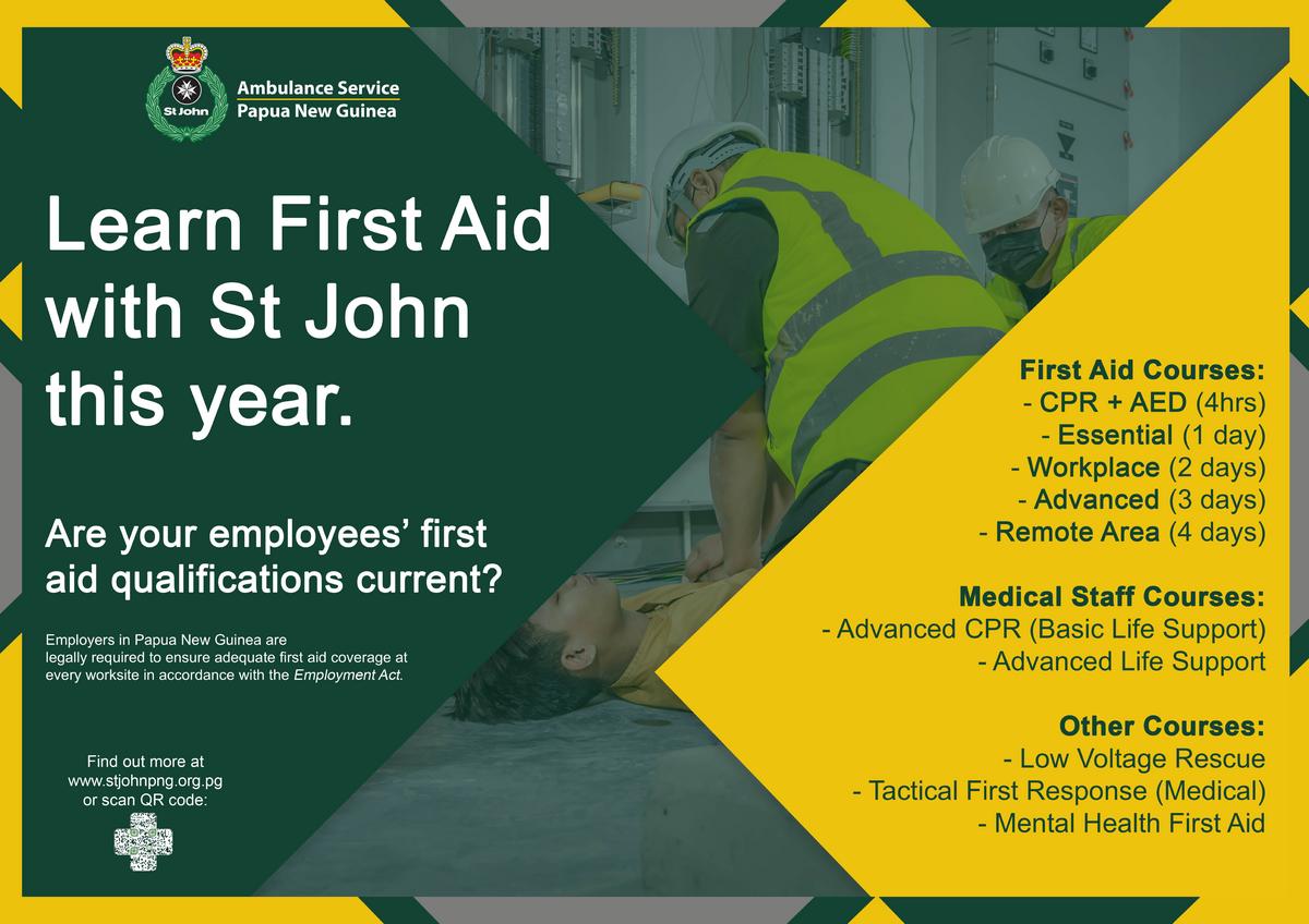 St John Ambulance First Aid Training for Workplace
