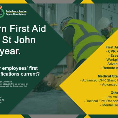 St John Ambulance First Aid Training for Workplace