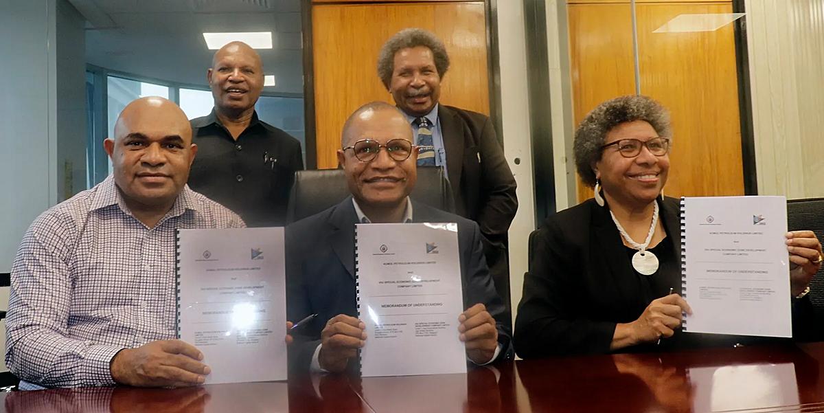 Kumul Petroleum signs MOU with Ihu SEZ