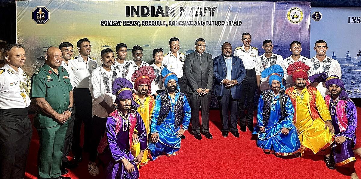 Prime Minister James Marape welcomes Indian naval vessels, strengthens India-Papua New Guinea relations