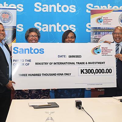 Santos Comes on Board as a Platinum Sponsor of World Indigenous Business Forum