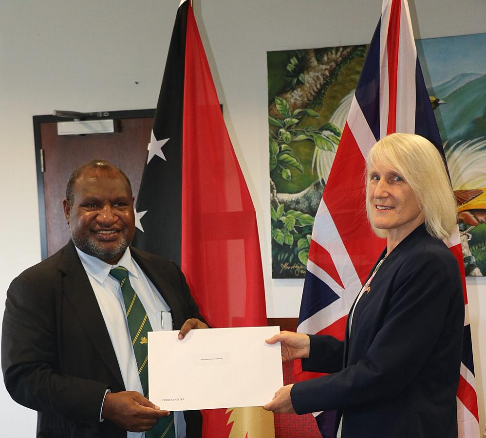 Prime Minister Marape formally welcomes new British High Commissioner to PNG