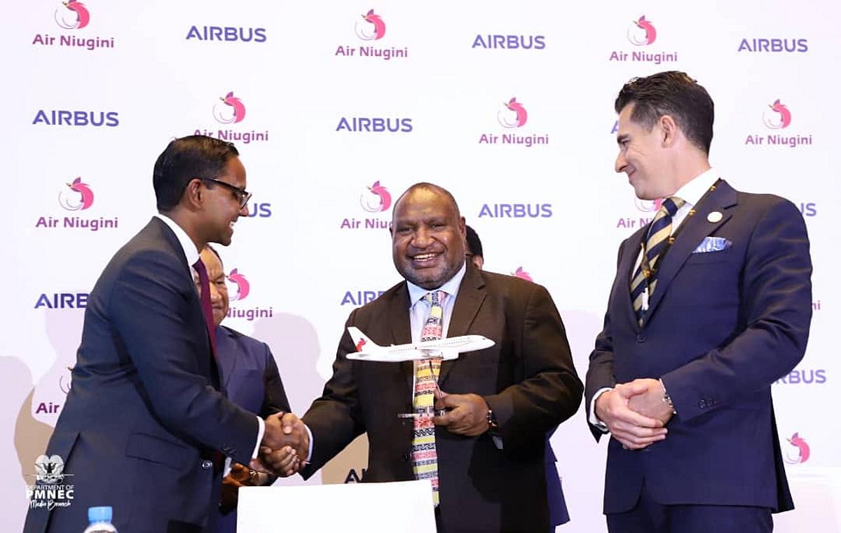 PM MARAPE APPLAUDS AIR NIUGINI FOR ORDERING 11 NEW AIRCRAFT FROM AIRBUS