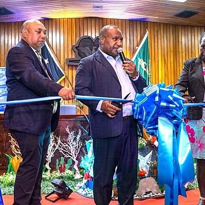 Prime Minister Marape launches tracking system for fisheries small-scale vessels
