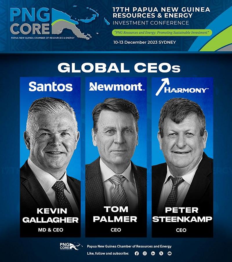 GLOBAL CEOs HEADLINE PNG RESOURCES & ENERGY INVESTMENT CONFERENCE