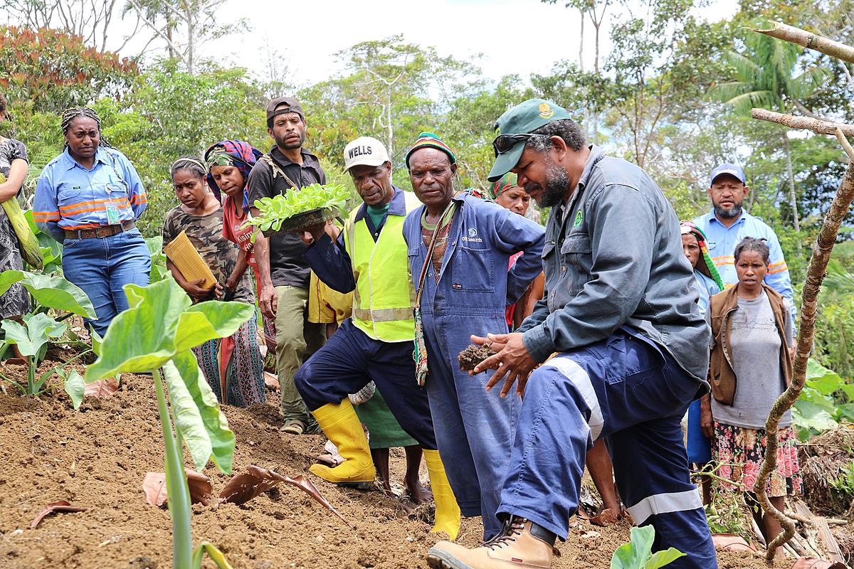 Santos helping locals with sustainable farming