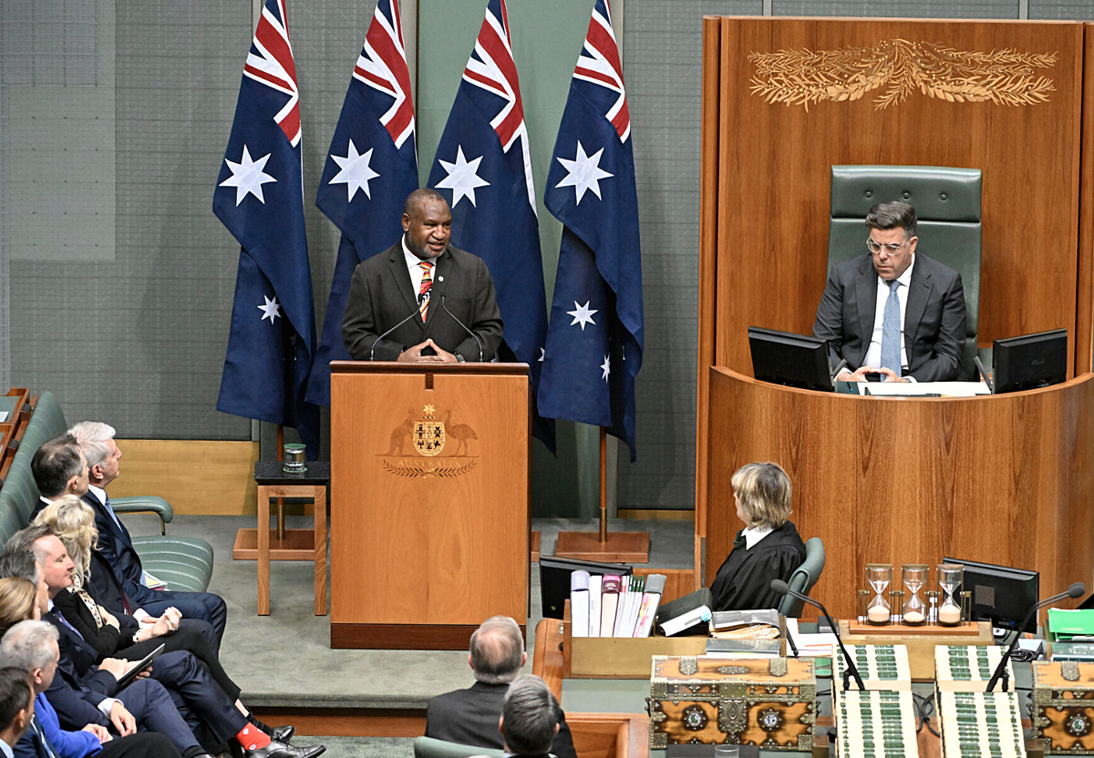 PM Marape emphasises ‘family’ ties with Australia in historic speech