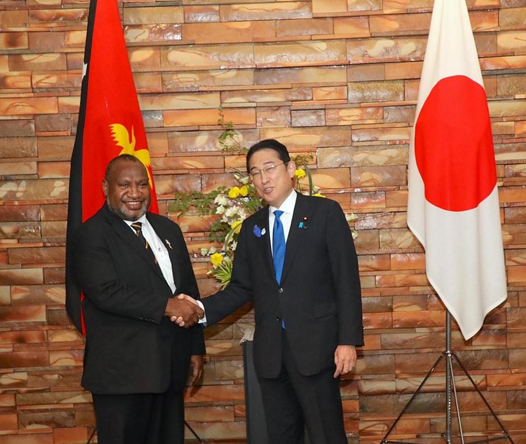 PRIME MINISTER MARAPE HIGHLIGHTS SIGNIFICANCE OF PNG’S LONGSTANDING RELATIONS WITH JAPAN WHILE MEETING PRIME MINISTER FUMIO KISHIDA