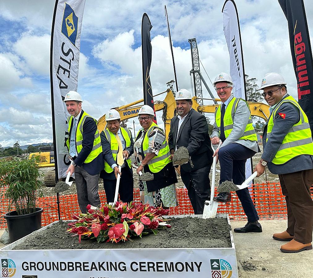Steamships and Tininga break ground on Dobel Central