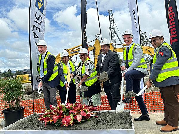 Steamships and Tininga break ground on Dobel Central
