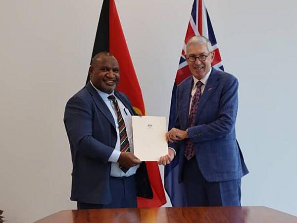 PRIME MINISTER MARAPE WELCOMES AUSTRALIAN HIGH COMMISSIONER H.E. EWEN MCDONALD