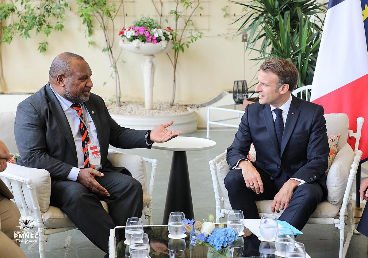Prime Minister Marape Commends President Macron, Deepens PNG–France Ties