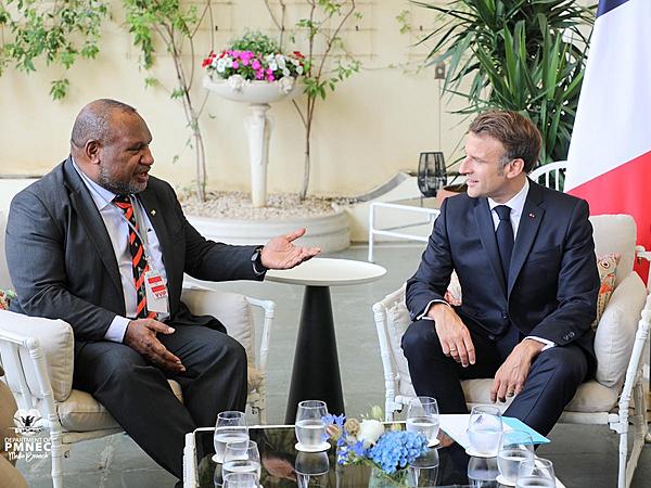 Prime Minister Marape Commends President Macron, Deepens PNG–France Ties