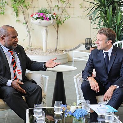 Prime Minister Marape Commends President Macron, Deepens PNG–France Ties