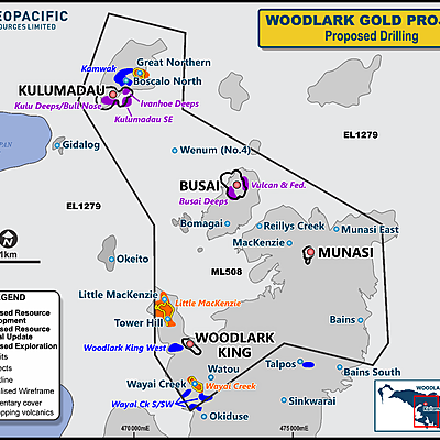 Drilling Commenced at 1.67 Moz1 Woodlark Gold Project