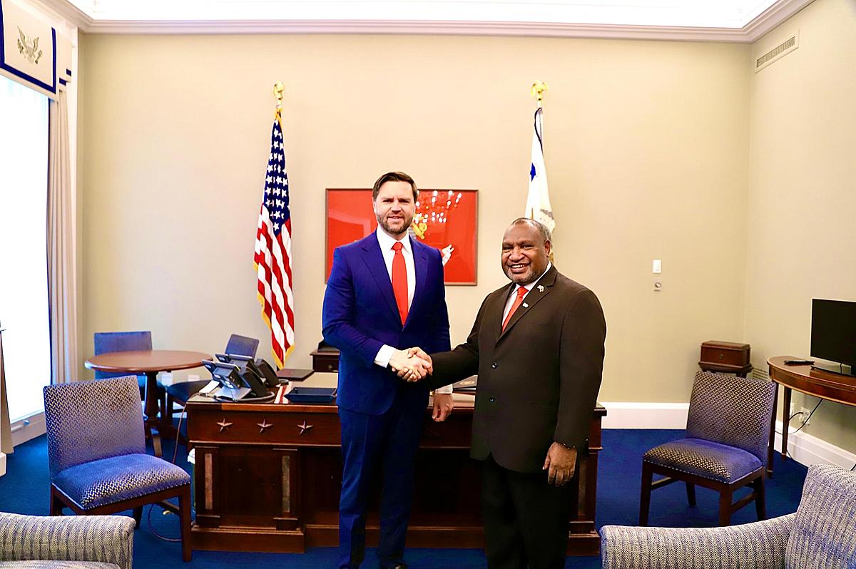 Prime Minister Marape Holds Historic Bilateral Talks at the White House with US Vice President