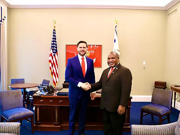 Prime Minister Marape Holds Historic Bilateral Talks at the White House with US Vice President