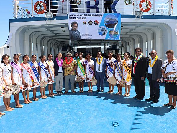 PM James Marape Commissions MV IBK, Launches Kikori District Five-Year Development Plan