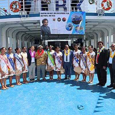 PM James Marape Commissions MV IBK, Launches Kikori District Five-Year Development Plan