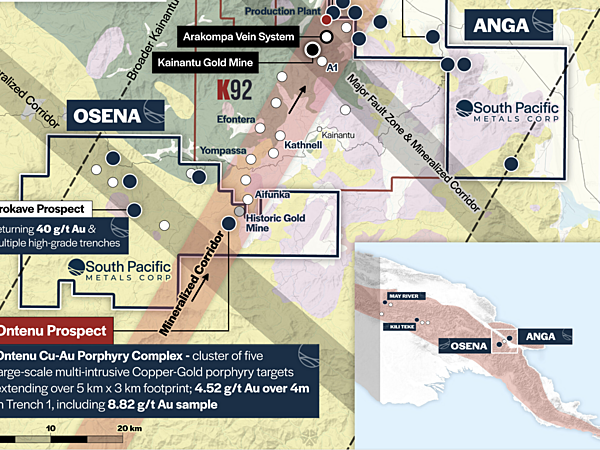 South Pacific Metals Uncovers High-Grade Gold, Copper, and Silver at Ontenu NE