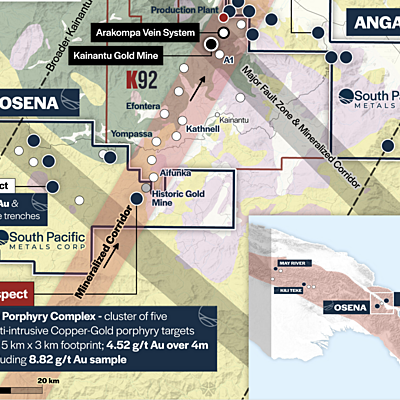 South Pacific Metals Uncovers High-Grade Gold, Copper, and Silver at Ontenu NE