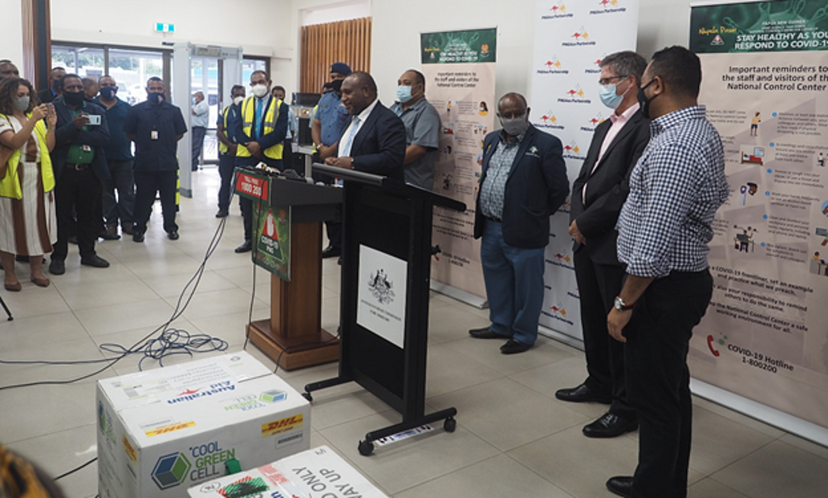 PNG Receives 8,000 Covid-19 Vaccines From Australia