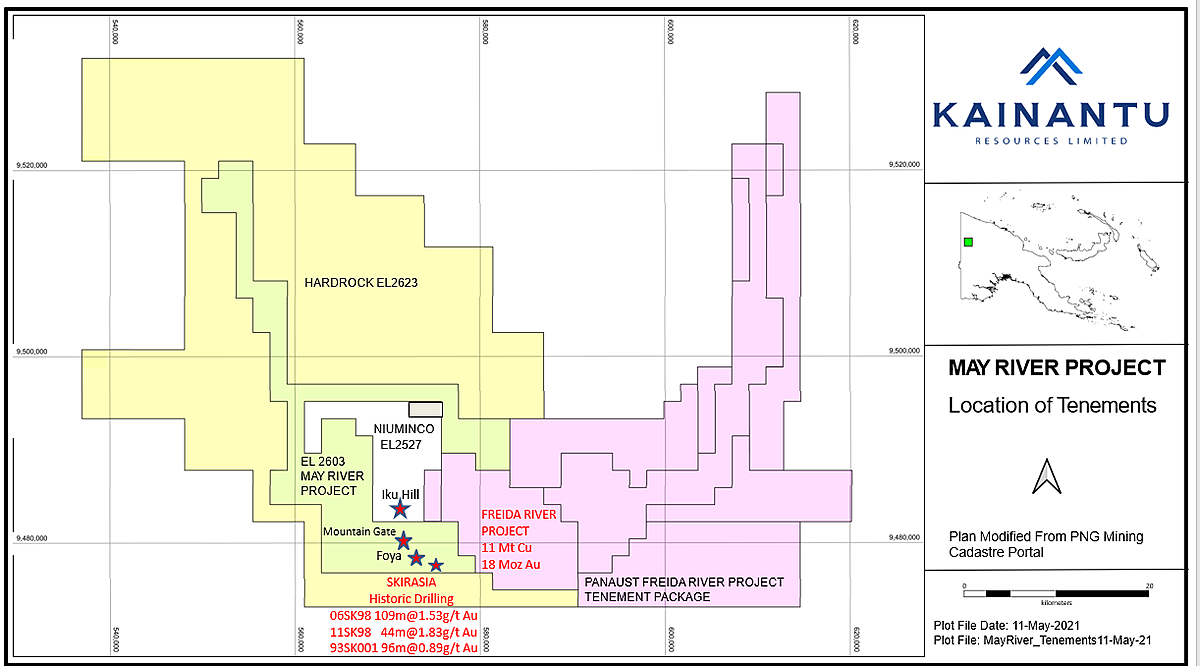 Kainantu Resources Acquires May River Project